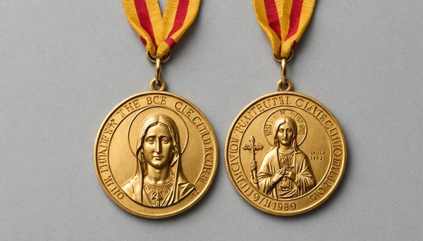 Découvrez la magnifique médaille sacré-cœur en or jaune